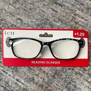 ICU reading glasses +1.25